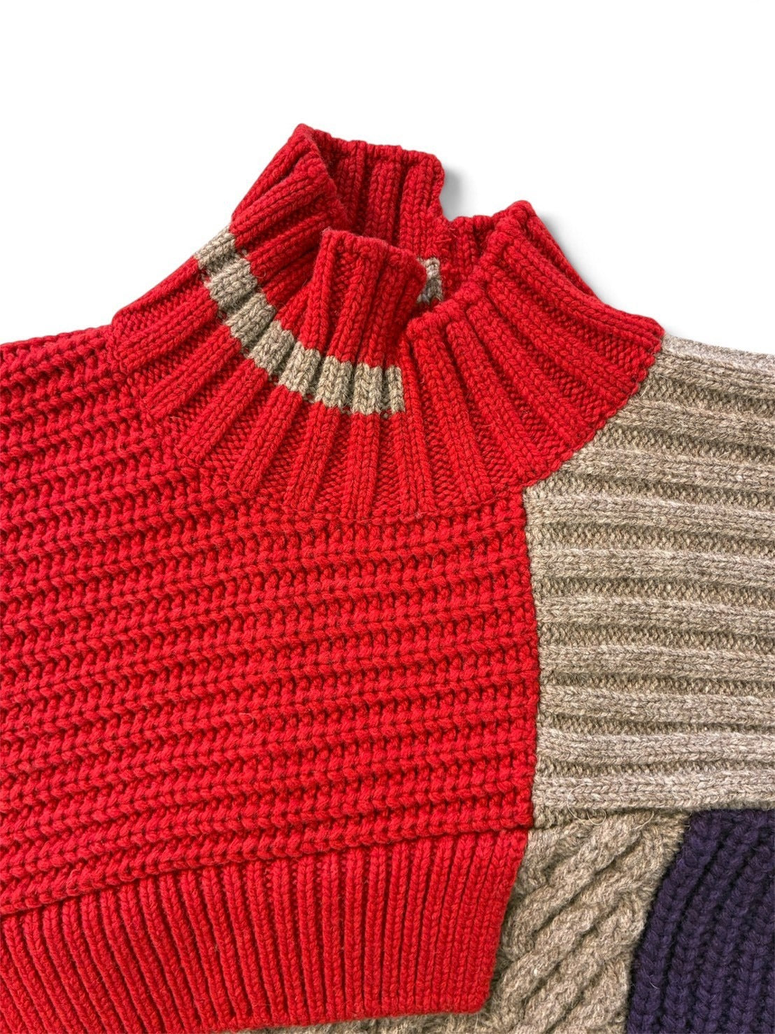 【kolor BEACON - カラー ビーコン】26WBM-N01331-17 Knit  / RED (ニット/レッド）