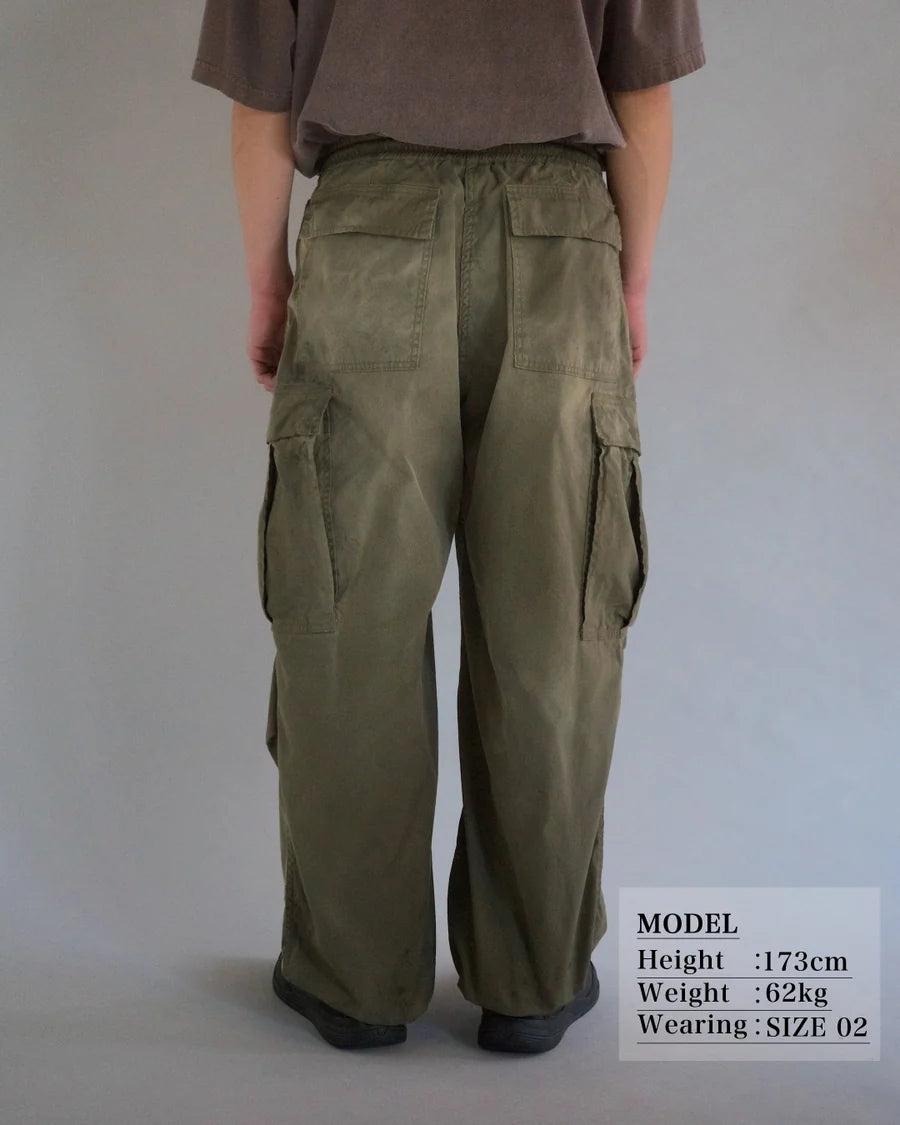 【ANACHRONORM - アナクロノーム】FADED CARGO EASY PANTS / OLIVE (パンツ/オリーブ)