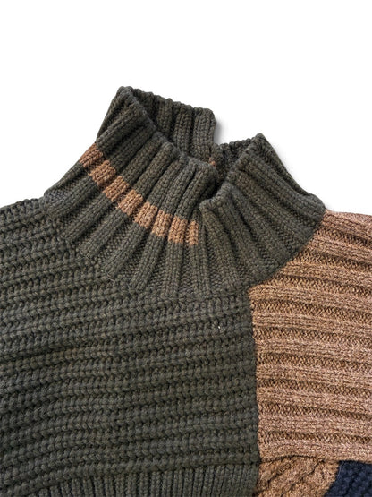 【kolor BEACON - カラー ビーコン】26WBM-N01331-48 Knit  / BLACK (ニット/ブラック）