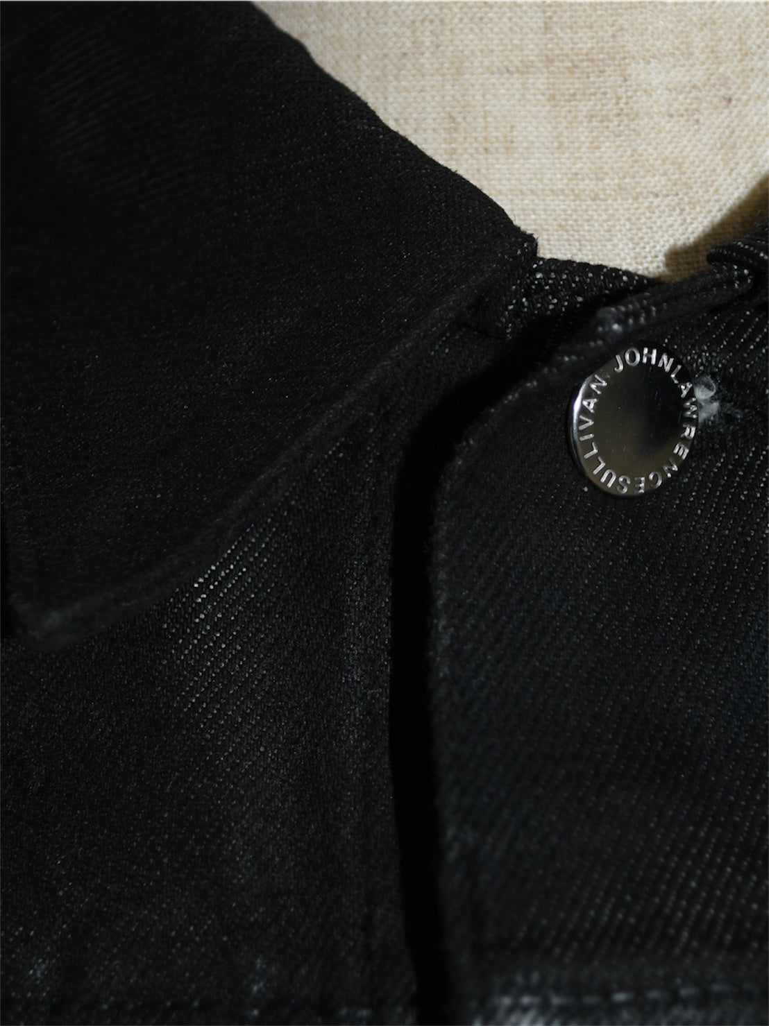 【JOHN LAWRENCE SULLIVAN - ジョンローレンスサリバン】WASHED DENIM JACKET（ジャケット/コーティングブラック)