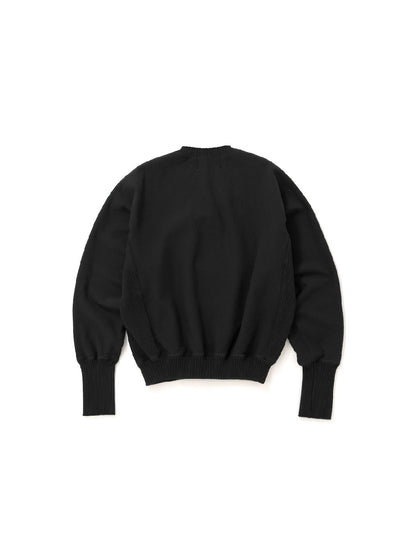【Perfect ribs® - パーフェクトリブス】Strange Sleeve Crew Neck Sweat Shirt / BLACK (スウェットシャツ/ブラック)
