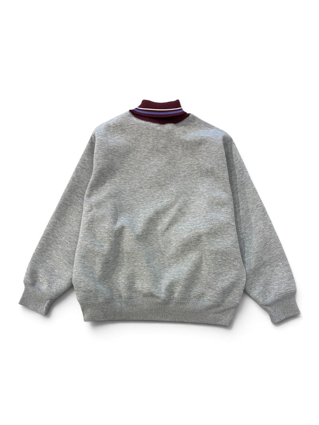 【kolor BEACON - カラー ビーコン】26WBM-T04232-03 Tops / Heather Gray (スウェットシャツ/ヘザーグレー）