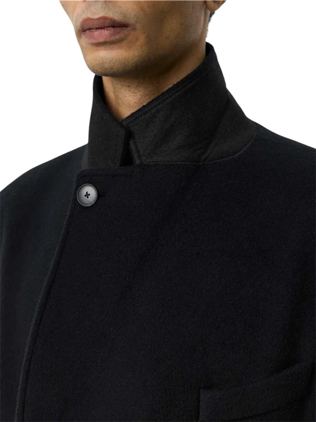【mfpen - エムエフペン】  Conference Coat /  Black Recycled Wool  (コート/ブラックリサイクルウール)