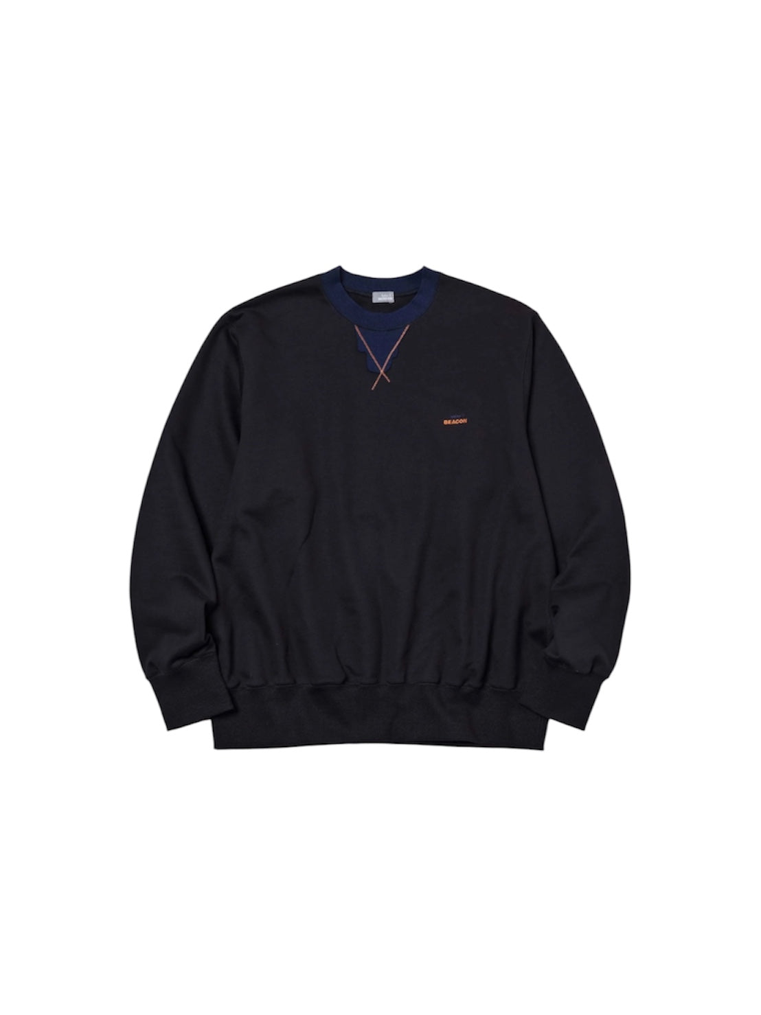 【kolor BEACON - カラー ビーコン】26WBM-T01231-08 Tops  / BLACK (スウェット/ブラック）