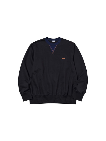 【kolor BEACON - カラー ビーコン】26WBM-T01231-08 Tops  / BLACK (スウェット/ブラック）