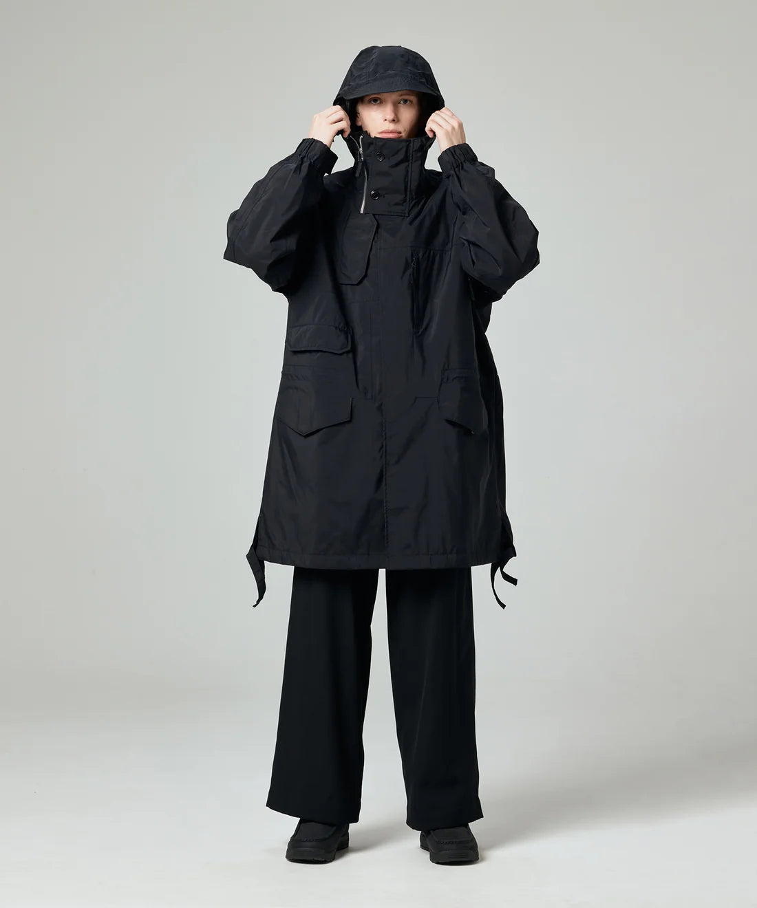【PHENIX - フェニックス】TECH SMOCK COAT / WINDSTOPPER® PRODUCTS BY GORE-TEX LABS /BLACK (コート/ブラック)