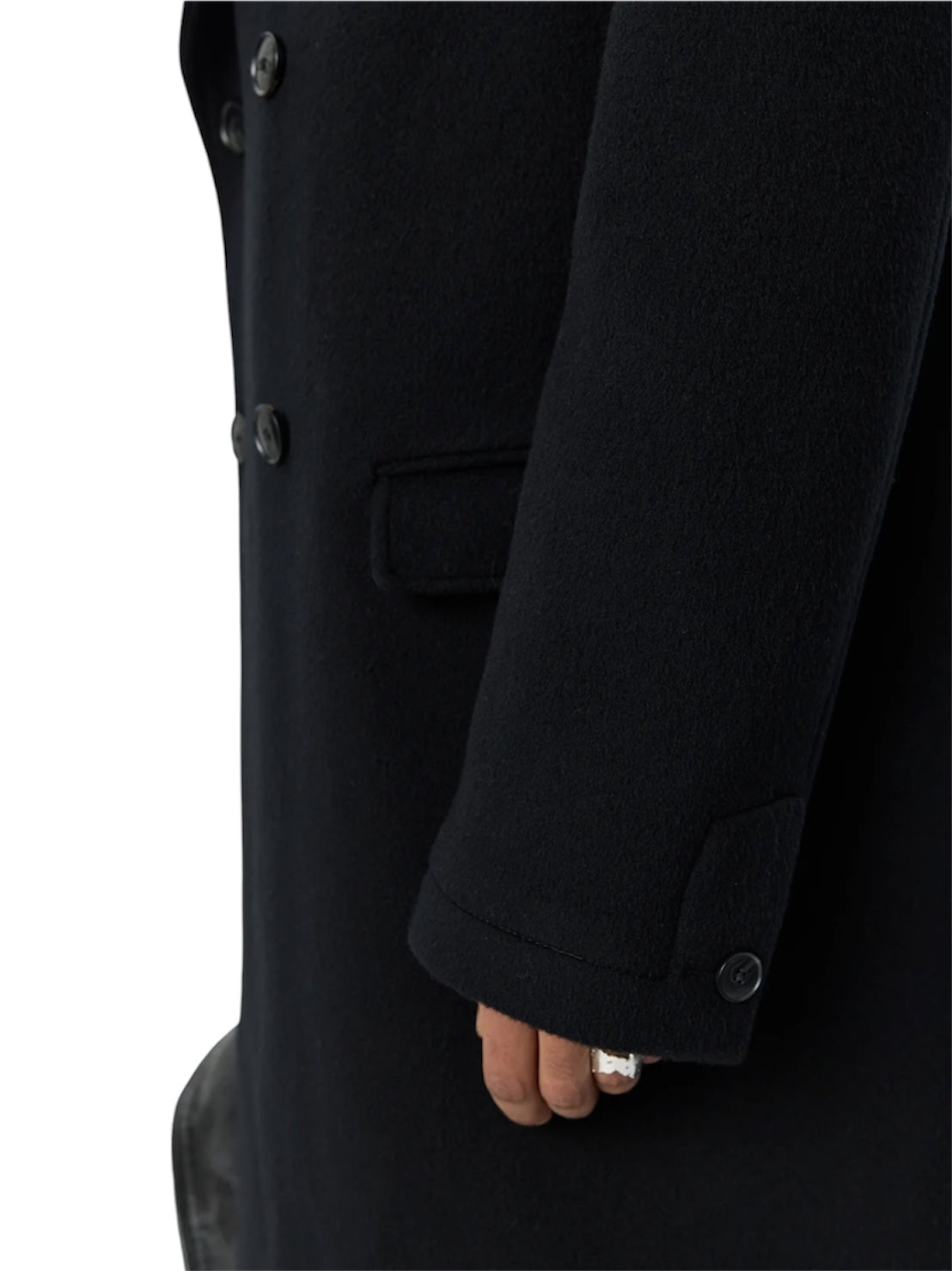 【mfpen - エムエフペン】  Conference Coat /  Black Recycled Wool  (コート/ブラックリサイクルウール)
