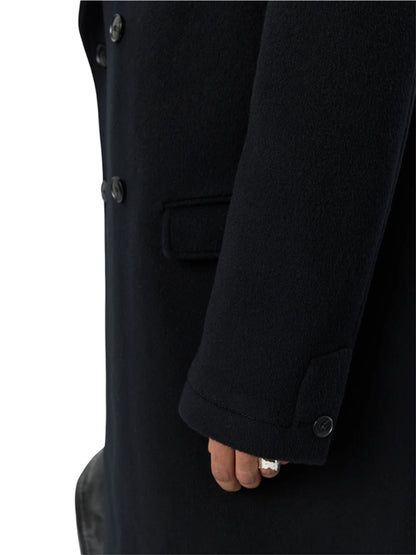 【mfpen - エムエフペン】  Conference Coat /  Black Recycled Wool  (コート/ブラックリサイクルウール)