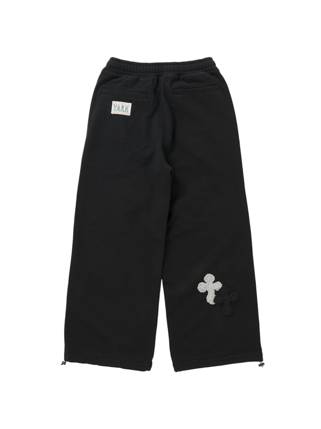 【Perfect ribs® × Y.A.R.N.】New Super Wide Sweat Pants (スウェットパンツ/ブラック)