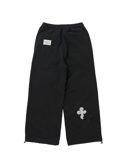 【Perfect ribs® × Y.A.R.N.】New Super Wide Sweat Pants (スウェットパンツ/ブラック)