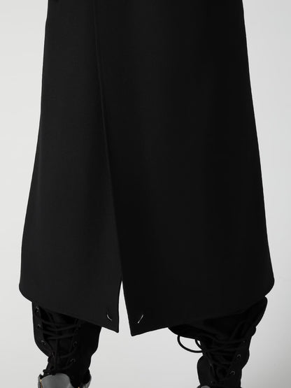 【Yohji Yamamoto POUR HOMME - ヨウジヤマモト プールオム】ARMY GABARDINE NAPOLEON JACKET（ジャケット/ ブラック)