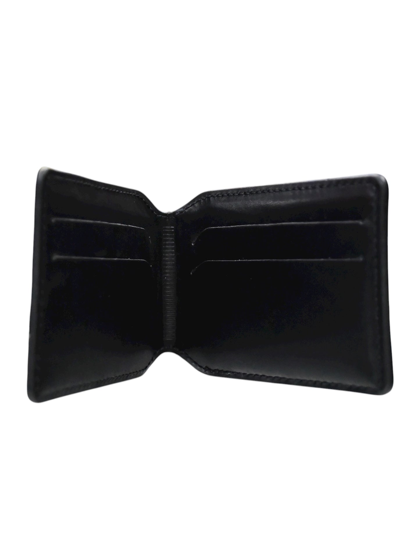【Martine Rose  - マーティンローズ】LOGO-FOIL EMBOSSED LEATHER CARD HOLDER / BLACK (カードケース/ ブラック)