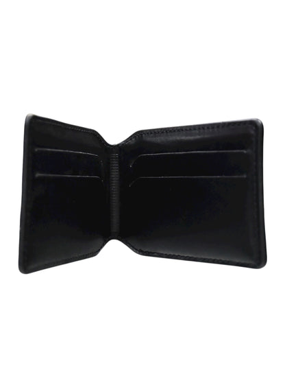 【Martine Rose  - マーティンローズ】LOGO-FOIL EMBOSSED LEATHER CARD HOLDER / BLACK (カードケース/ ブラック)
