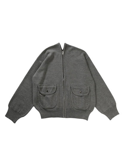 【MAGLIANO - マリアーノ】GERRI KNITTED BOMBER / DARK GREY(カーディガン/ダークグレー)