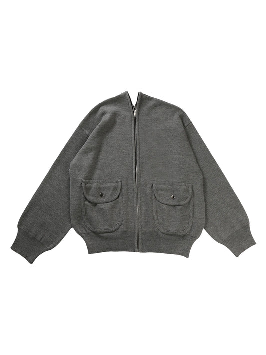 【MAGLIANO - マリアーノ】GERRI KNITTED BOMBER / DARK GREY(カーディガン/ダークグレー)