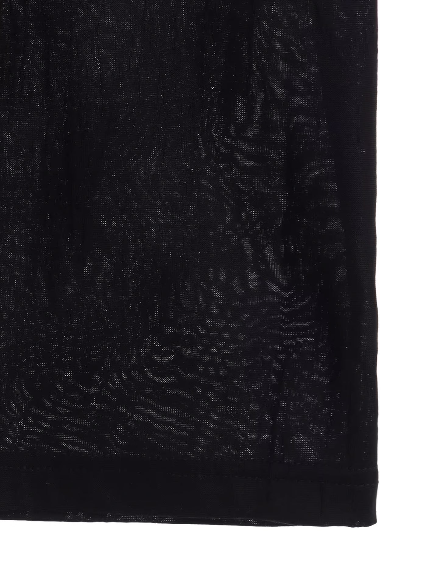 【Y's - ワイズ】BRUSH MARK LINKS ROUND NECK BIG T / BLACK (Tシャツ/ブラック)