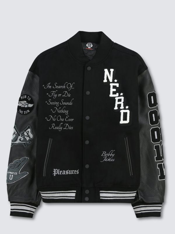 【PLEASURES - プレジャーズ】NERD VARSITY JACKET