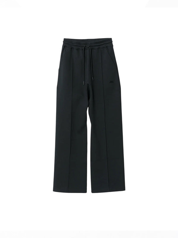【beautiful people - ビューティフルピープル】compact doublejersey straight pants / BLACK（スウェットパンツ/ブラック)