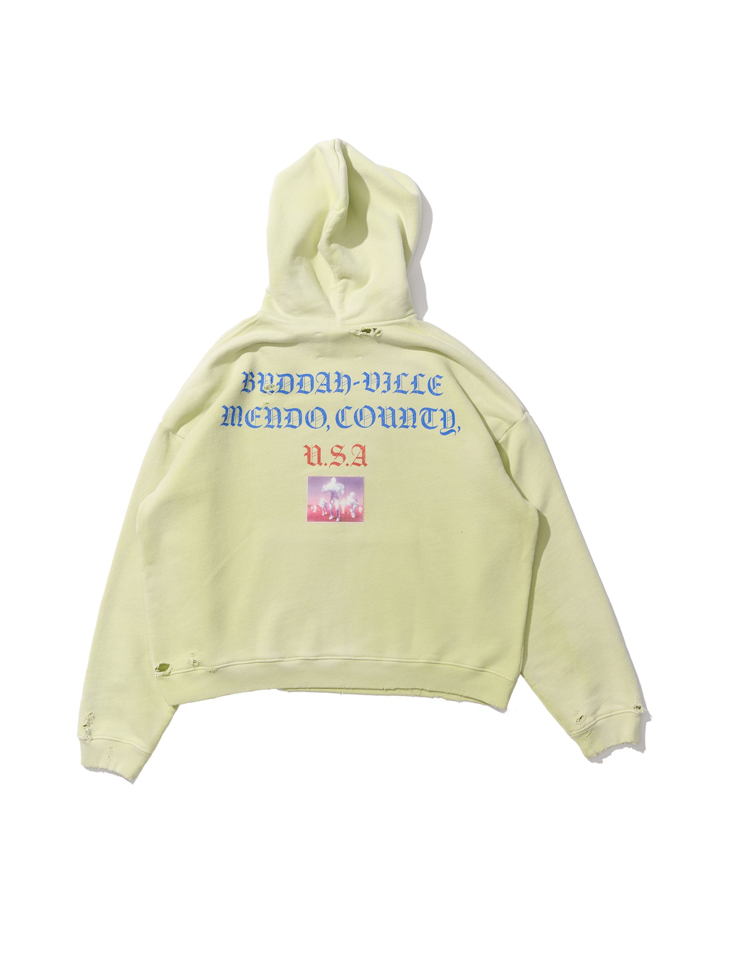 【PALY HOLLYWOOD - パリーハリウッド】Eternal Return Hooded Sweatshirt  / Yellow(フーディー/イエロー)