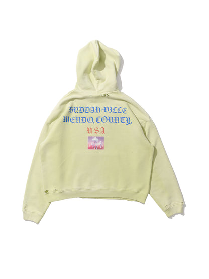 【PALY HOLLYWOOD - パリーハリウッド】Eternal Return Hooded Sweatshirt  / Yellow(フーディー/イエロー)