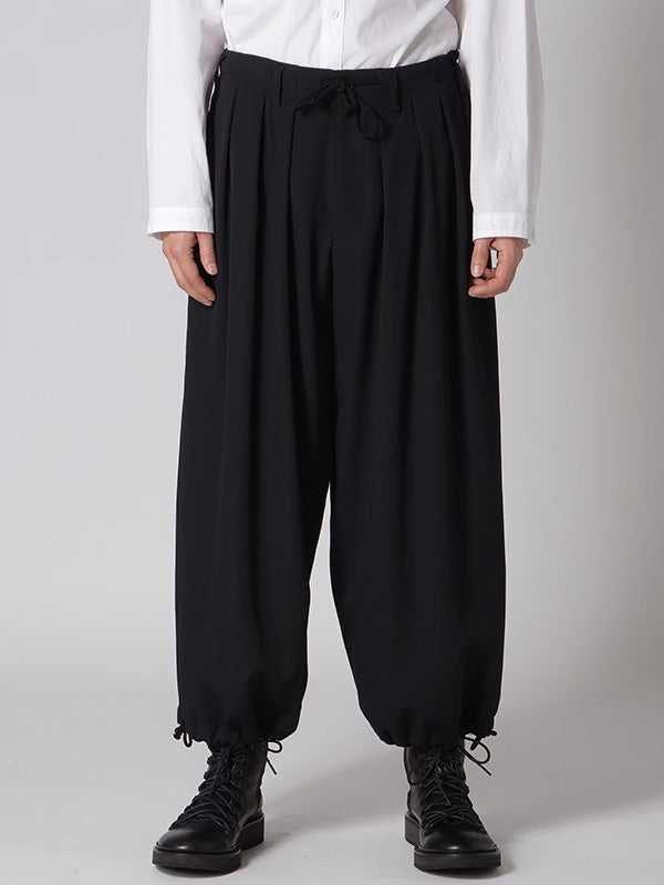 【Yohji Yamamoto POUR HOMME - ヨウジヤマモト プールオム】WOOL GABARDINE STANDARD BALLON  PANTS(バルーンパンツ)