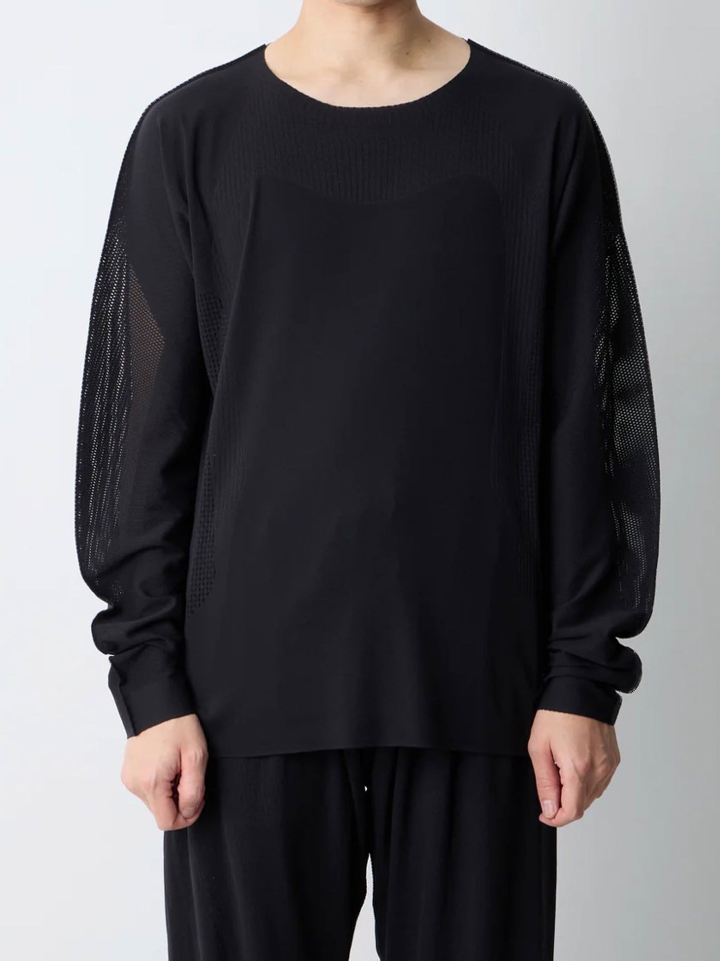 【White Mountaineering - ホワイトマウンテニアリング】Wair LONG SLEEVE PULLOVER / BLACK (プルオーバー/ブラック)
