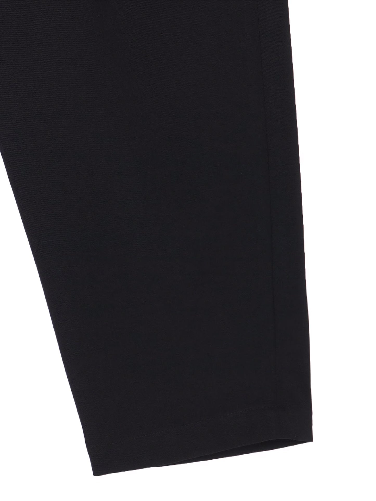 【Yohji Yamamoto POUR HOMME - ヨウジヤマモト プールオム】WOOL GABARDINE 2TUCKS PANTS（パンツ/ブラック)
