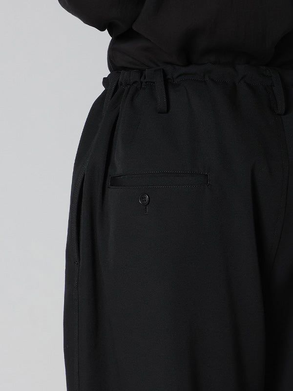 【Y's for men-ワイズフォーメン】GABARDINE STANDARD STRING PANTS WITH 3-STITCH(パンツ/ブラック)