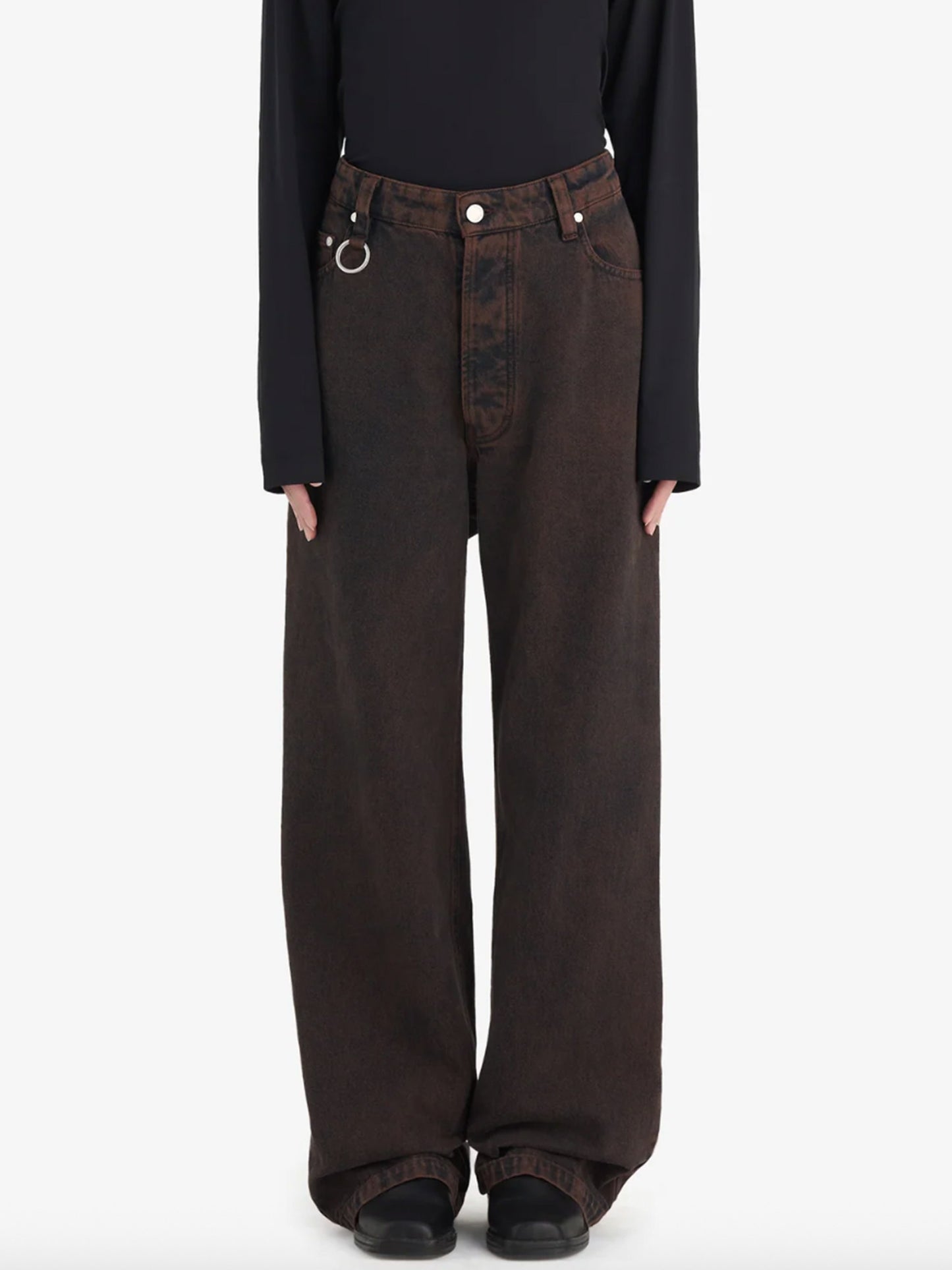 【Études studio - エチュード スタジオ】Loose Jeans Pant / Dark Brown(パンツ/ダークブラウン)