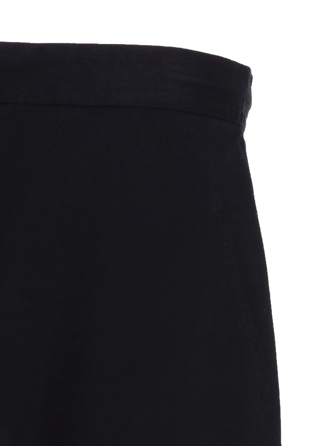 【Y's - ワイズ】Y's BORN PRODUCT COTTON TWILL SAROUEL WITH CLOTH  /BLACK(パンツ/ブラック)