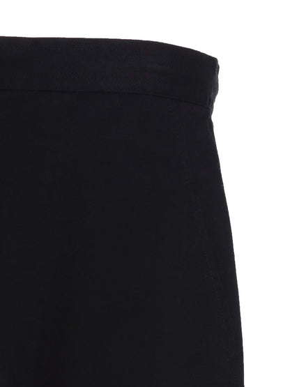 【Y's - ワイズ】Y's BORN PRODUCT COTTON TWILL SAROUEL WITH CLOTH  /BLACK(パンツ/ブラック)