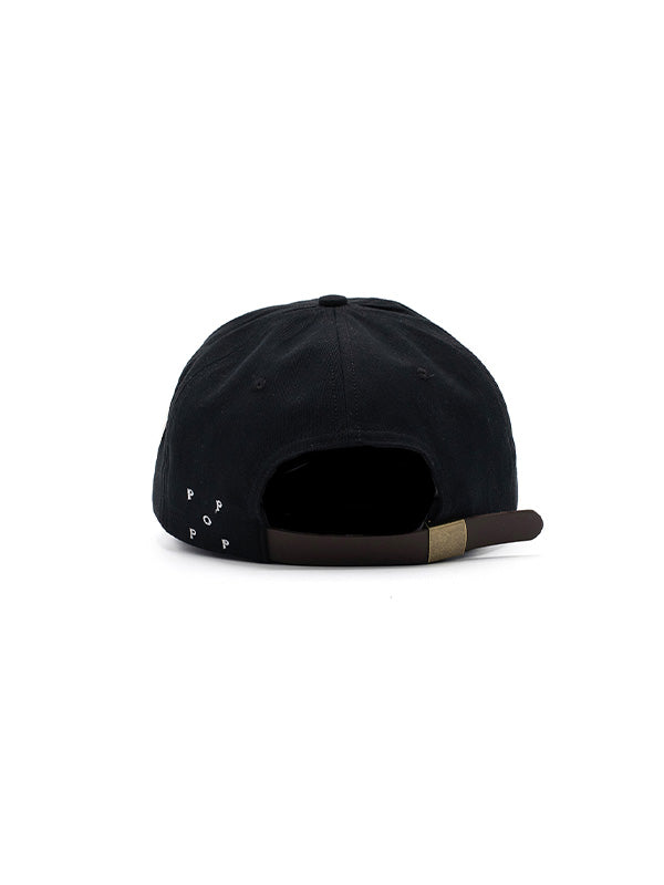 【POP TRADING COMPANY - ポップ トレーディング カンパニー】POP O SIXPANEL HAT / BLACK (キャップ/ブラック)