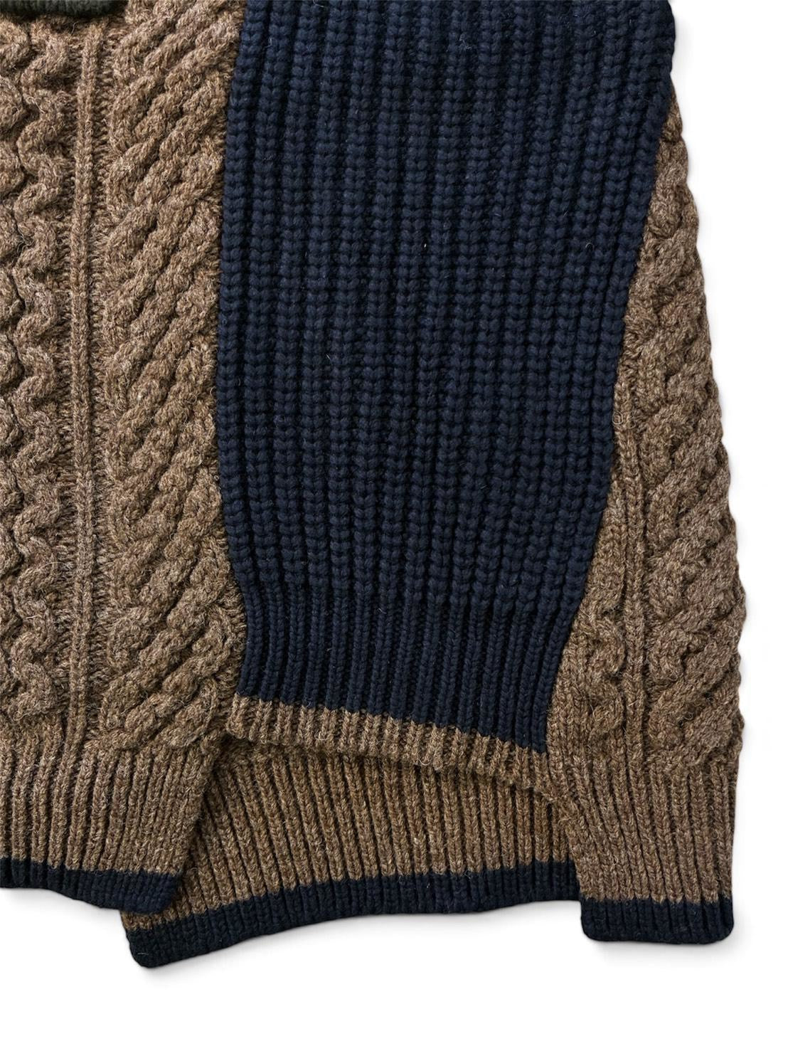 【kolor BEACON - カラー ビーコン】26WBM-N01331-48 Knit  / BLACK (ニット/ブラック）