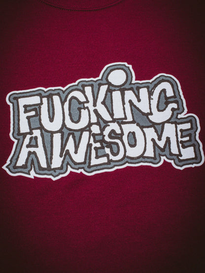 【Fucking Awesome- ファッキングオーサム】 PBS CREWNECK /  Maroon（スウェットシャツ/マルーン）