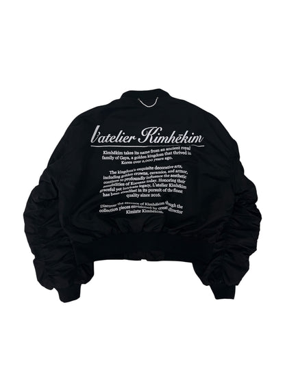 【KIMHEKIM - キムヘキム】ALTEIER KIMHEKIM BOMBER JACKET  / BLACK (ジャケット/ブラック)