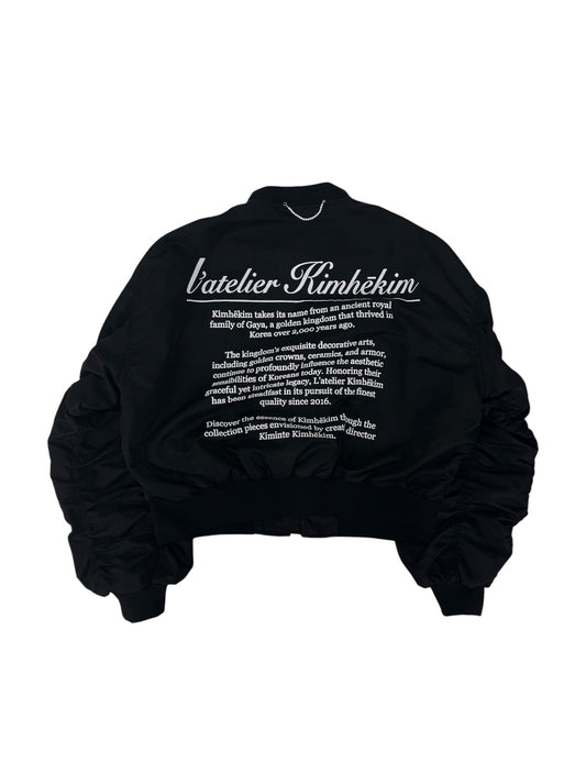 【KIMHEKIM - キムヘキム】ALTEIER KIMHEKIM BOMBER JACKET  / BLACK (ジャケット/ブラック)