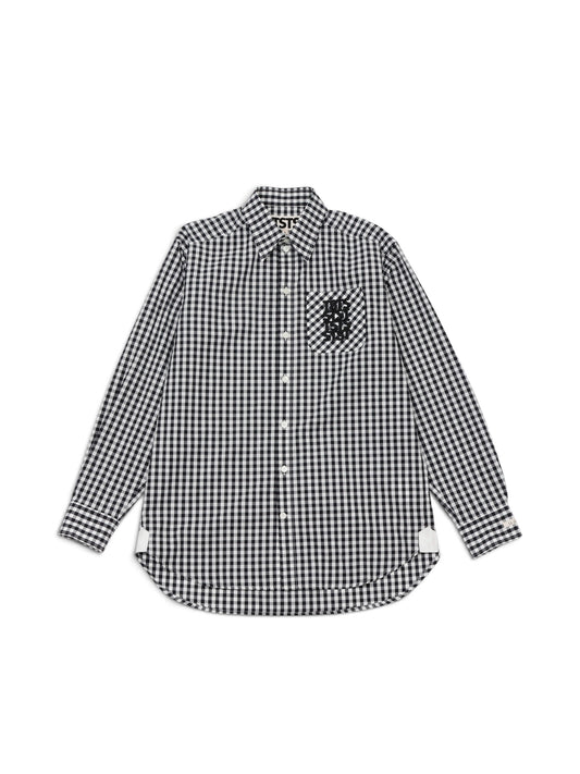 【TSTS -ティーエスティーエス】TSTS GINGHAM SHIRT / BLACK (シャツ/ブラック)