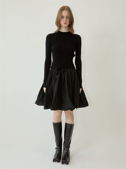 【KIMHEKIM - キムヘキム】AMELIE KNIT DRESS  / BLACK (ワンピース/ブラック)