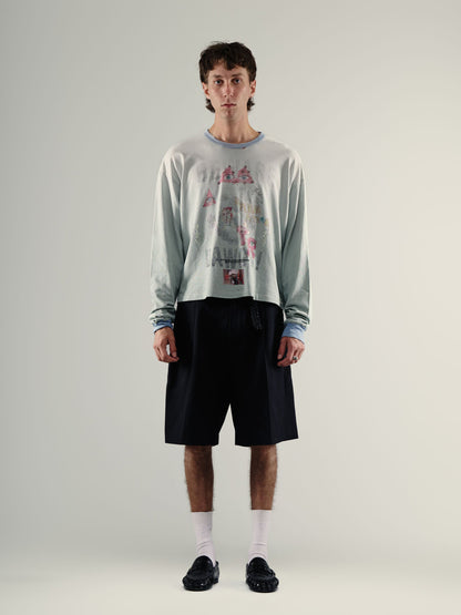 【PALY HOLLYWOOD - パリーハリウッド】 MSTR ME TONAL L/S / BABY BLUE (Tシャツ/ベイビーブルー)