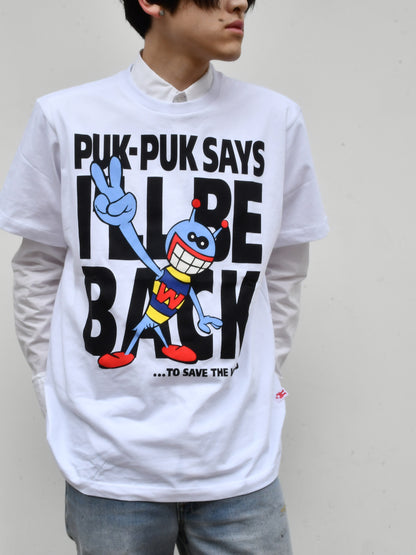 【Walter Van Beirendonck - ウォルターヴァンベイレンドンク】I'LL BE BACK TEE / WHITE (Tシャツ/ホワイト)