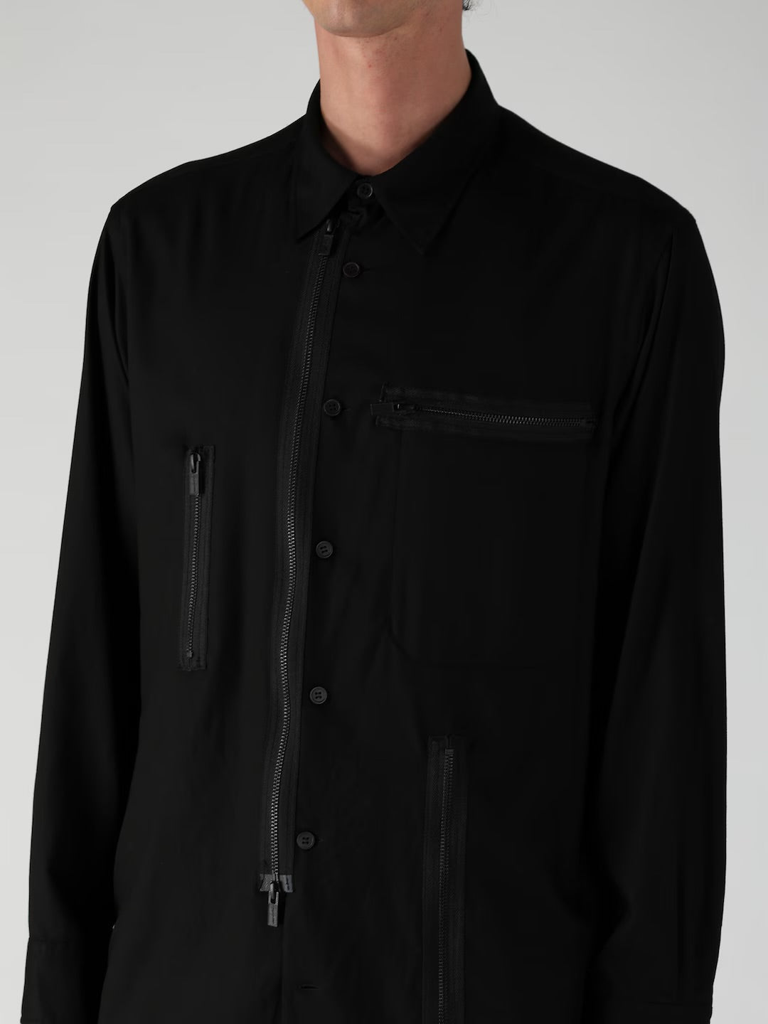 【Y's for men - ワイズフォーメン】REMAKE SHIRT TYPE 4 / BLACK (ジャケット/ブラック)