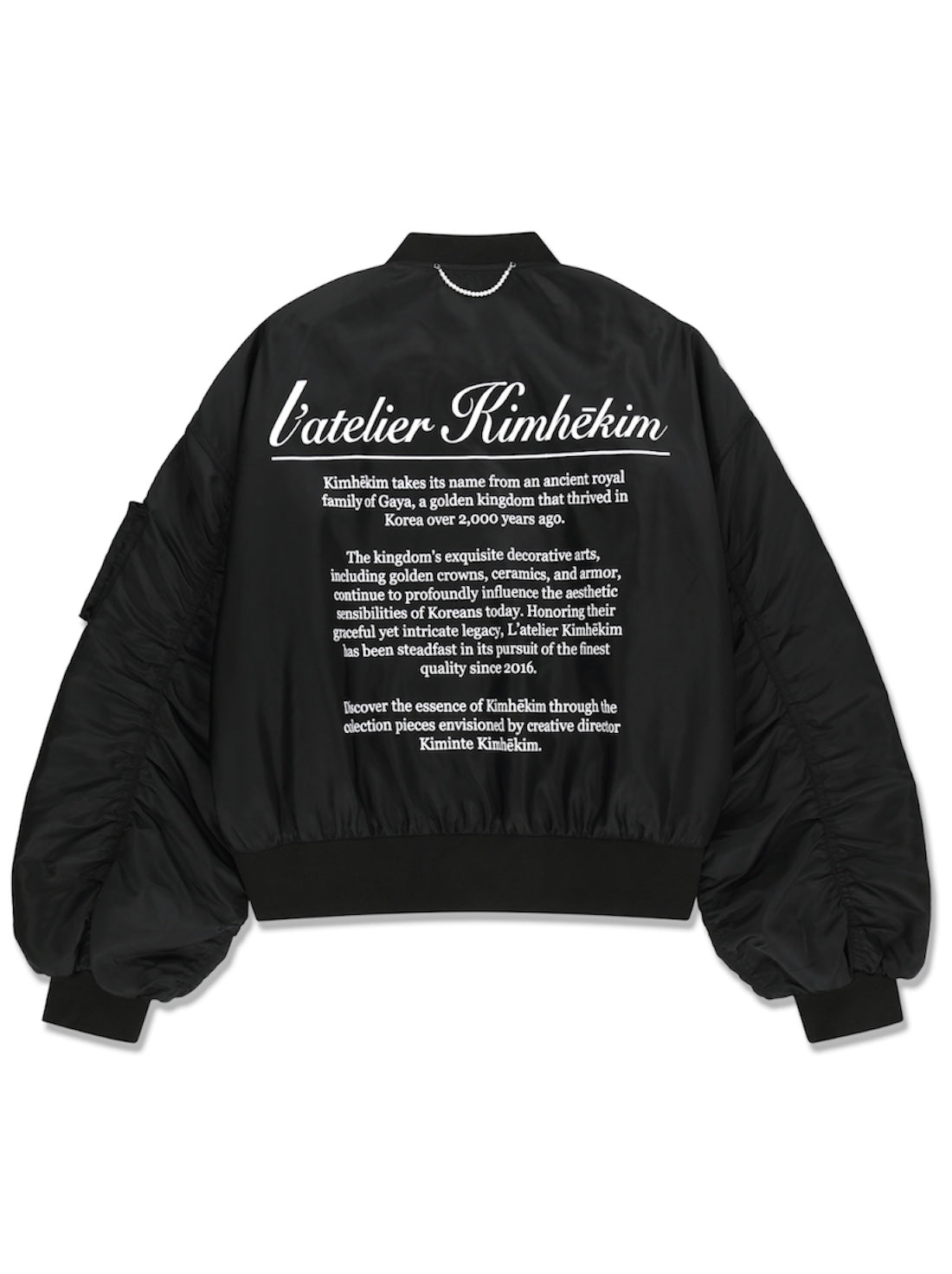 【KIMHEKIM - キムヘキム】ALTEIER KIMHEKIM BOMBER JACKET  / BLACK (ジャケット/ブラック)