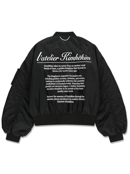 【KIMHEKIM - キムヘキム】ALTEIER KIMHEKIM BOMBER JACKET  / BLACK (ジャケット/ブラック)