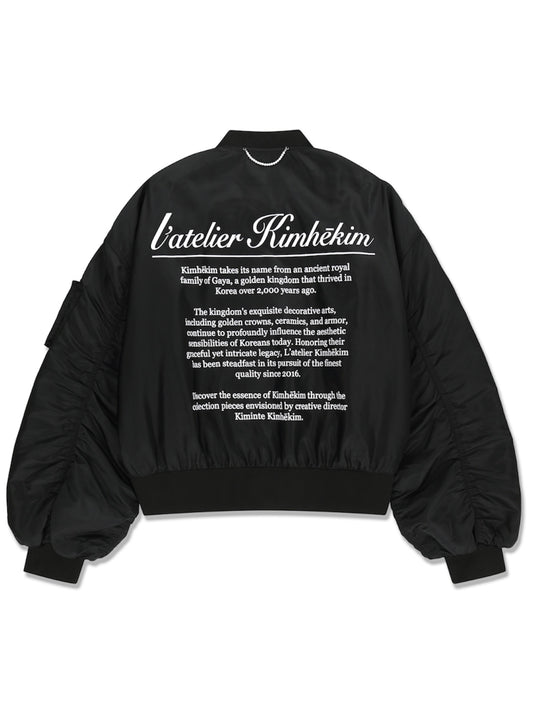 【KIMHEKIM - キムヘキム】ALTEIER KIMHEKIM BOMBER JACKET  / BLACK (ジャケット/ブラック)