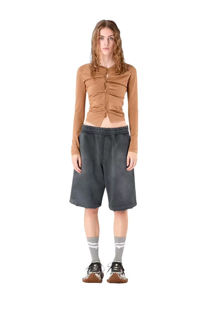 【CAMPER LAB  - カンペールラボ】LOGO SWEATSHORTS/ BLACK  (スウェットショーツ/ブラック）