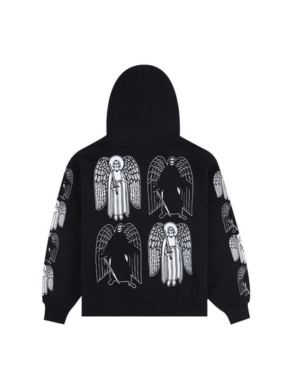 【PLEASURES - プレジャーズ】ANGEL DEMON HOODIE / BLACK (フーディー/ブラック)