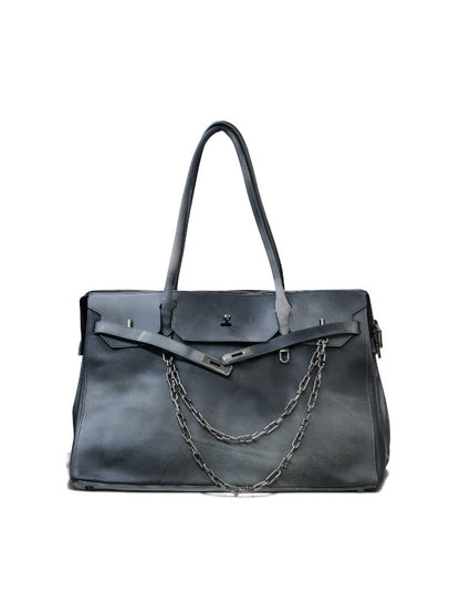 【BASKETCASE  - バスケットケース】GRIFTER, leather tote  / BLACK (バッグ/ブラック)