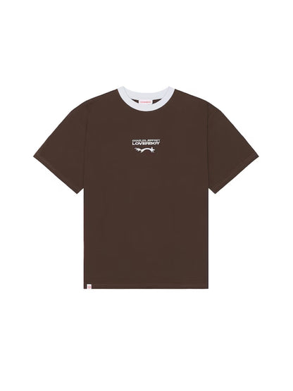 【Charles Jeffrey Loverboy - チャールズ ジェフリー ラバーボーイ】LOGO TEE / Brown (Tシャツ/ブラウン)