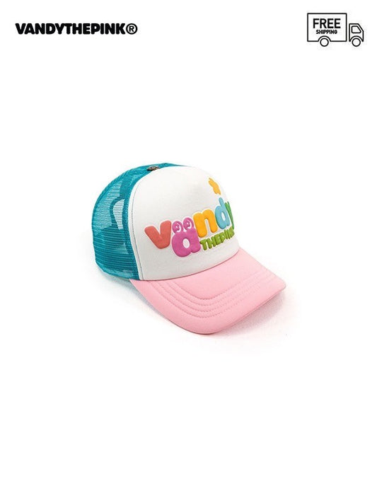 【VANDY THE PINK - ヴァンディー・ザ・ピンク】VTP PASTEL TRUCKER HAT (キャップ/ティール)