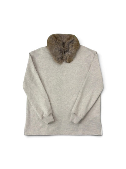 【KIMHEKIM - キムヘキム】ROBIN PK LONG SLEEVE TOP / BEIGE (ポロトップス/ベージュ)